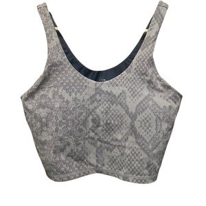 Varley Let's Go Walker Sports Bra Snake.Print Size Large